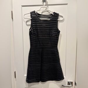 Parker Black Satin/Leather/Suede Fabric